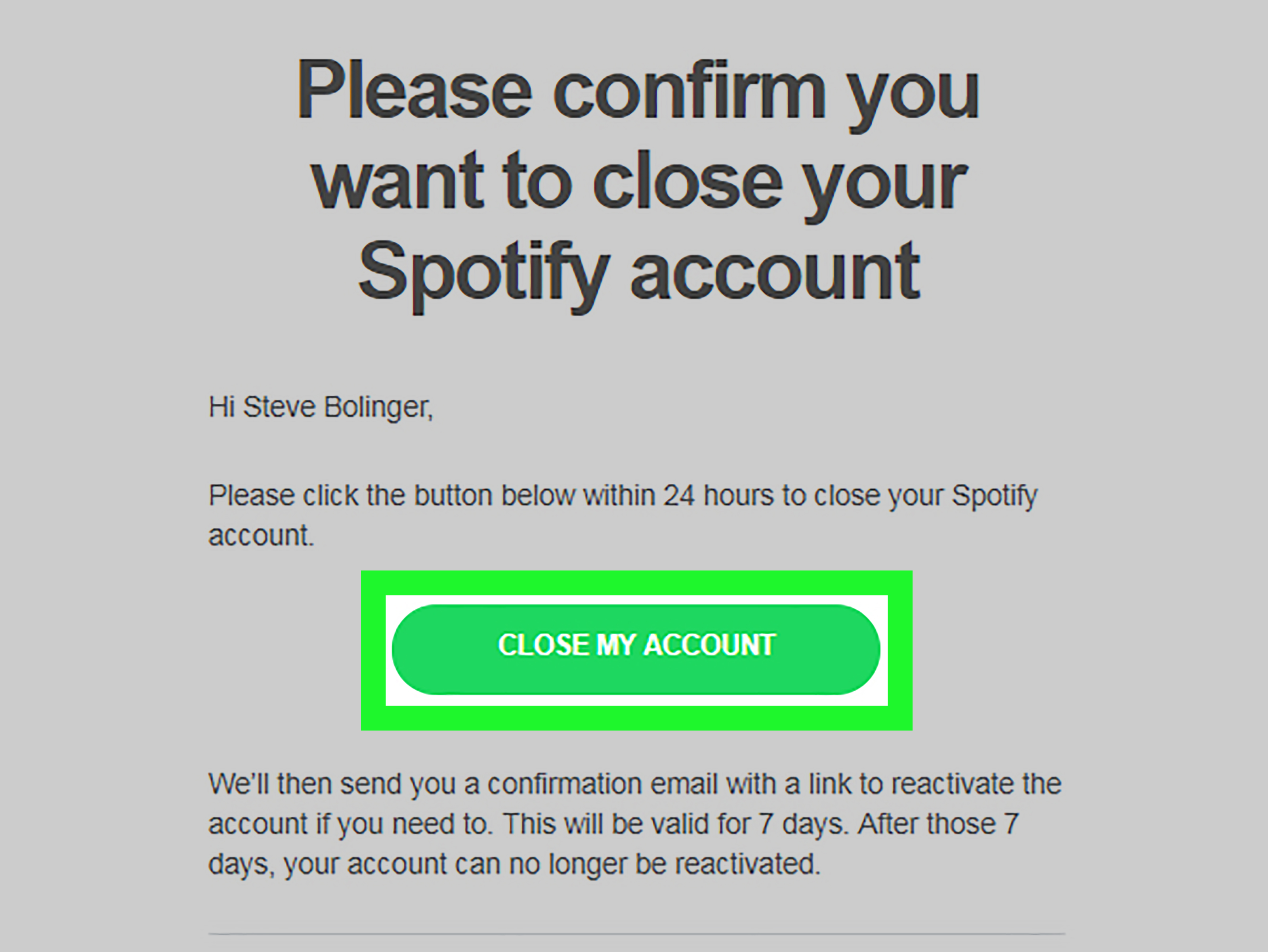Cancel Spotify Free